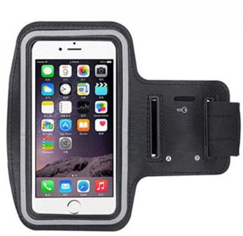 Waterdichte Sport Muziek Running Workout Gym Arm Band Bag Case Voor Iphone 7 6 6S 7 Plus 6 Plus workout Running Gym Telefoon Accessor: black 5.5 inch