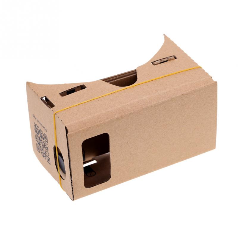 Google VR 3D Gläser einstellen DIY Google Karton Virtuelle Realität 3D Anzeigen Gläser Hause Ultra klar Für 5.0 &quot;Bildschirm praktisch