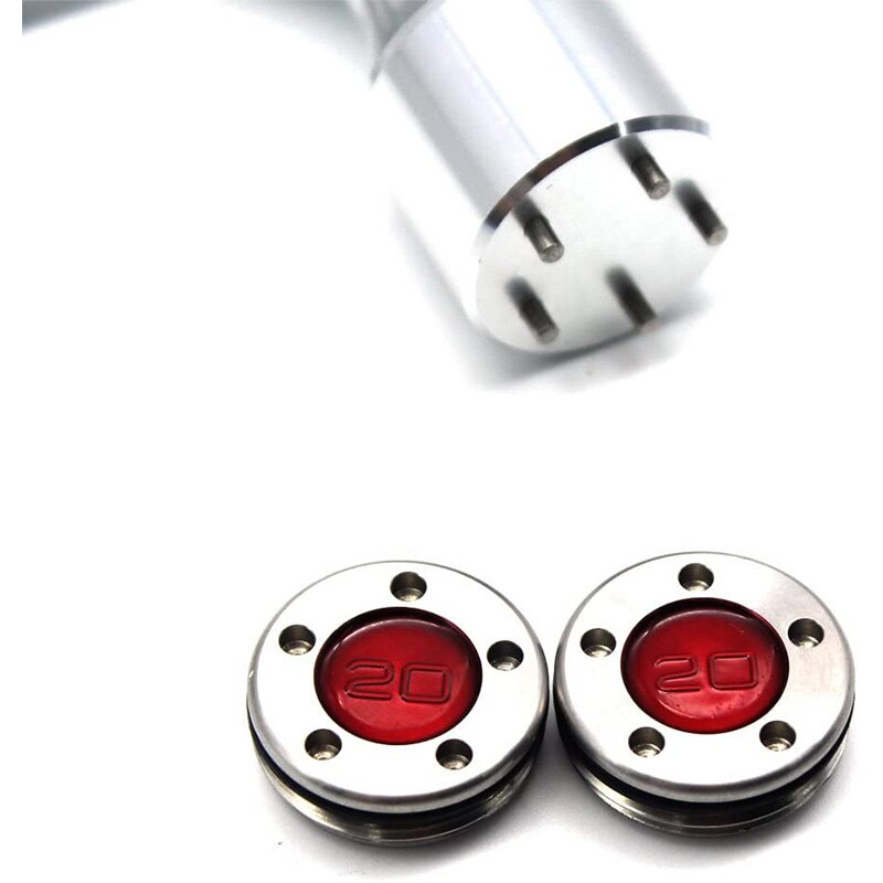 2x20g pesos personalizados + chave, putter chave de peso liga de alumínio golfe chave de parafuso, (prata)