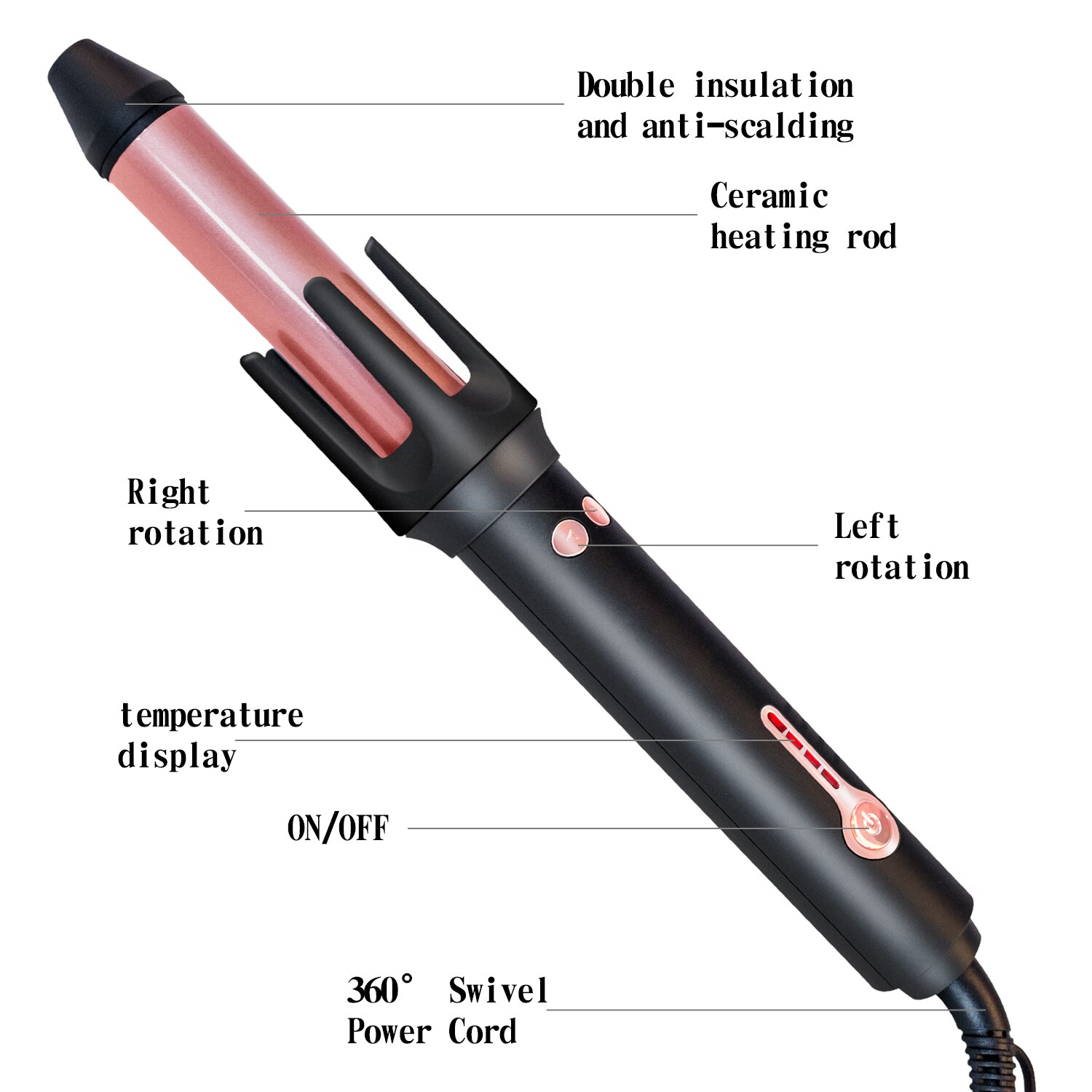 Automatische Hair Curler 360 Roterende Auto Krultang Wand Keramische Haar Waver Krultang Krimpen Hair Iron Styling Tools