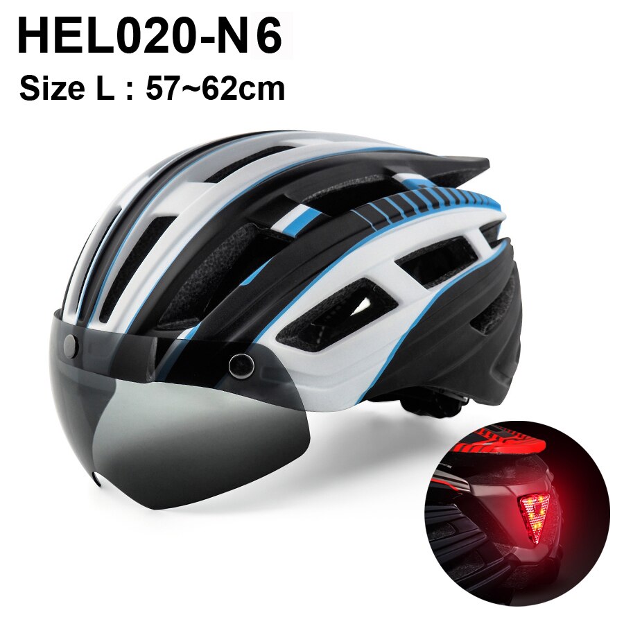 Electric Scooter Helmet With LED Rear Light Adult Cycling Helmet For MTB Road Bike Bicycle Ski Downhill Skateboard Night Riding: HEL020 N6