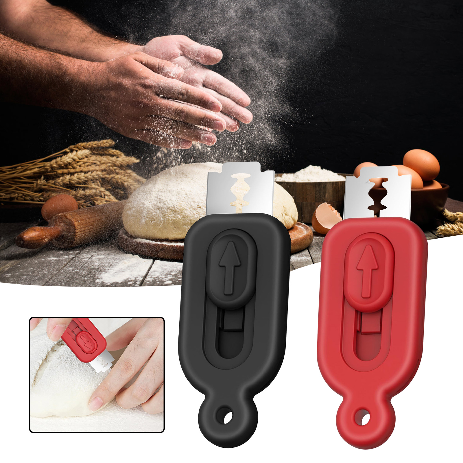 Bread Texture Cutting Knife Reduces Friction and Not Tear the Bread for Bagels Baguettes Fruits