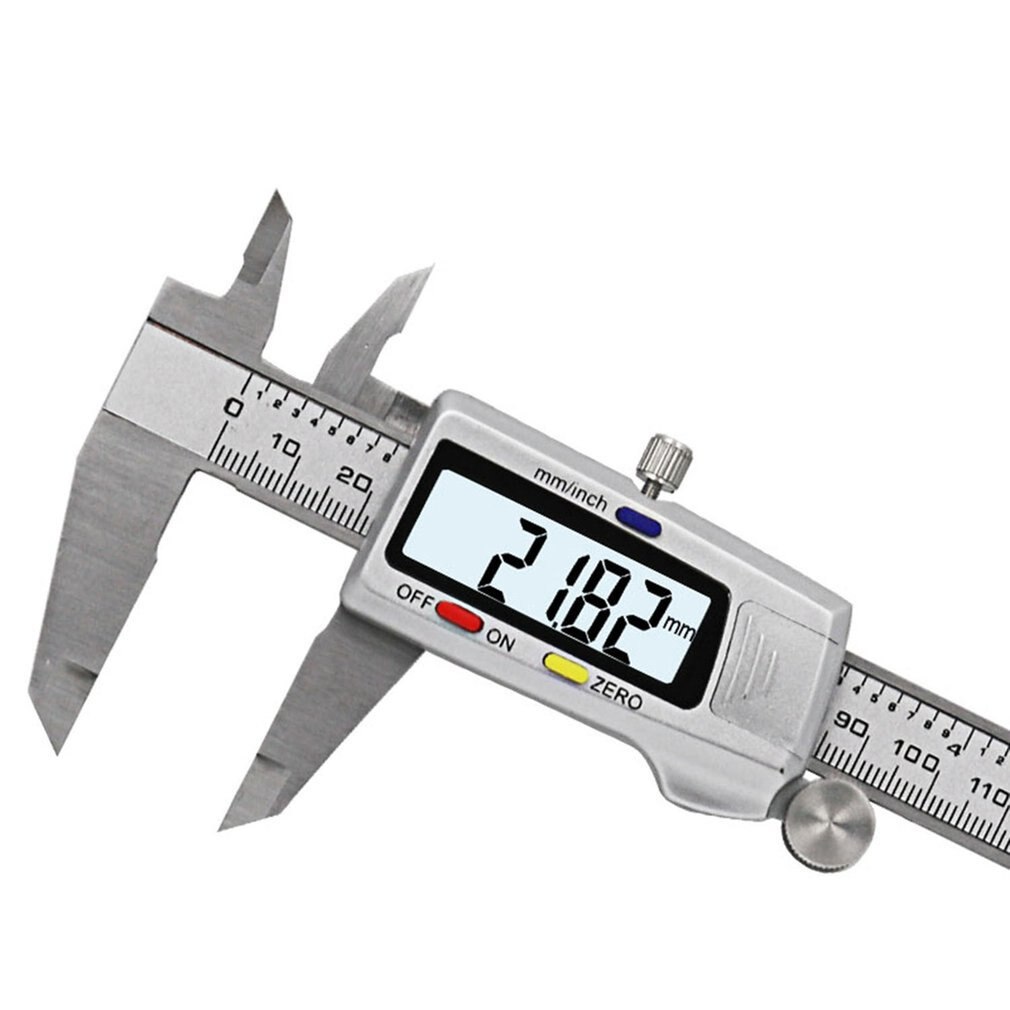 Calibrador Vernier de fibra de carbono, Digital, LCD, 0-150mm, 150mm, modelo de micrómetro, calibrador Vernier de precisión