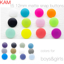 {12 Kleuren Gemengde Matte Finised} KAM Brand 120 sets 20 12.4mm T5 Matten Plastic Snap Button KAM Frosted Fastener Knoppen n