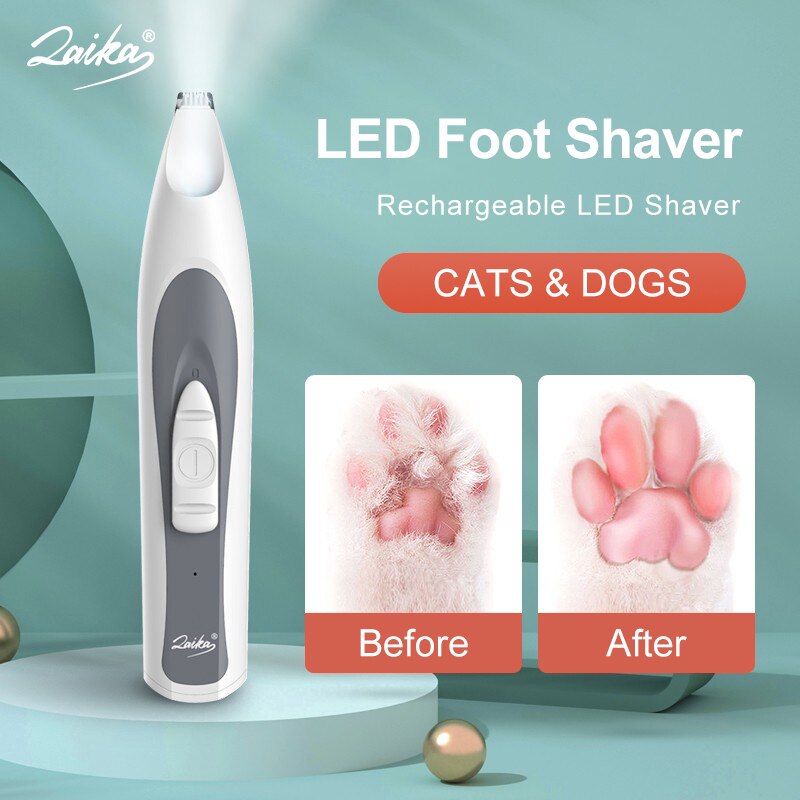 Laika Kat Tondeuse Messen Led Huisdier Voet Tondeuse Oplaadbare Butt Ogen Oor Voet Haar Snijder Remover Hond Grooming gereedschap
