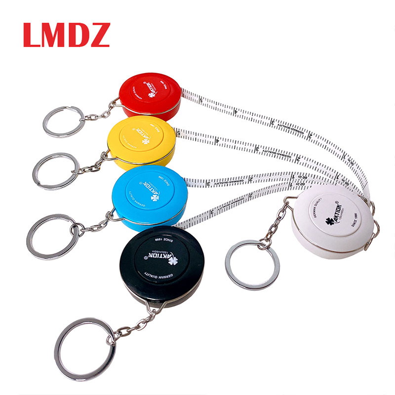 LMDZ 1Pcs 150cm/60inch Mini Retractable Portable Ruler Tape Measure Children Height Ruler Centimeter Inch Roll Tape Sewing Tools