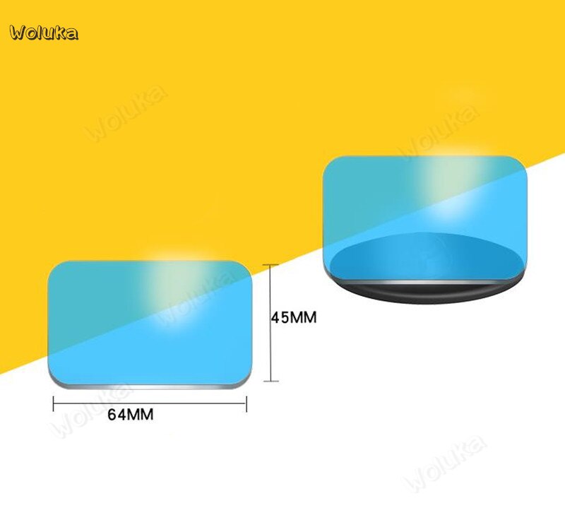 Automotive rear view mirror small round mirror blue mirror Square wide angle reverse mirror anti-glare CD50 Q02