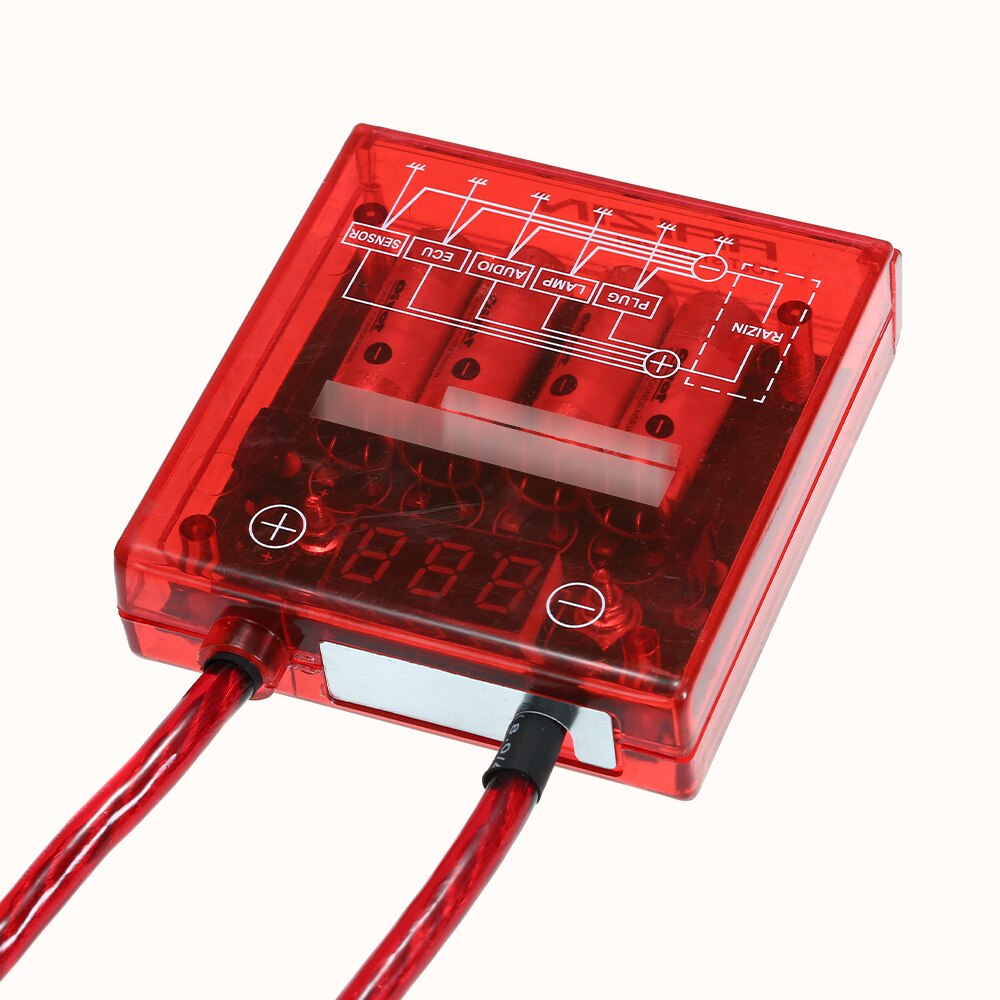 Rectificador de regulador de voltaje eléctrico Universal para coche, estabilizador de voltaje Digital con Cables de tierra, Kit de herramientas de montaje, 12V