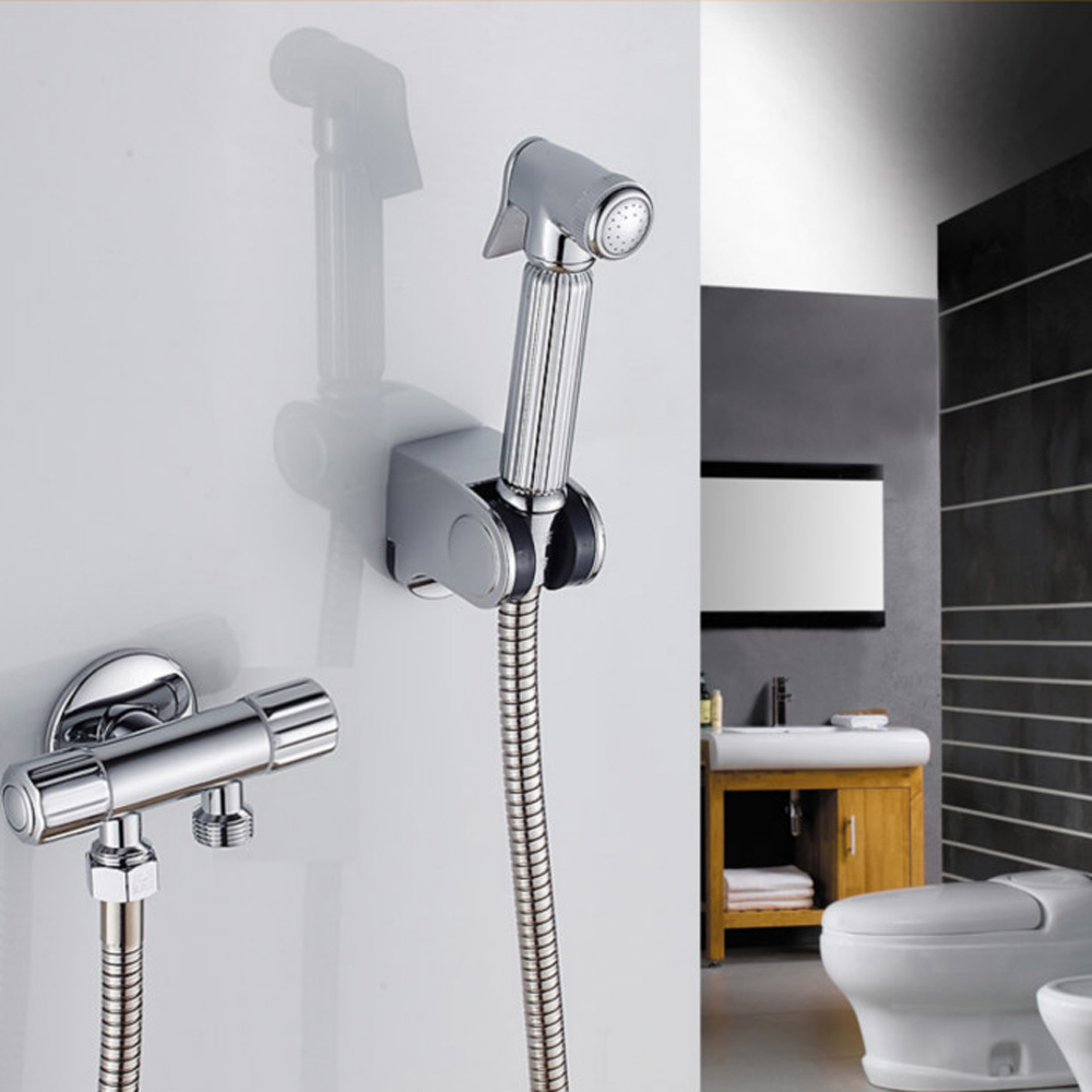 Hand Held Messing Chroom Kraan Bidet Spuiten Wassen Persoonlijke Verzorging Wassen Tool Body Cleaner Douche Sproeier Douchekop