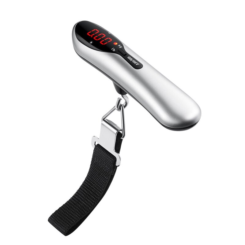 Hand Held Suitcase scales 50kg/110lb Pocket Mini Luggage Scale for Travel Fishing Hanging Steelyard Scale