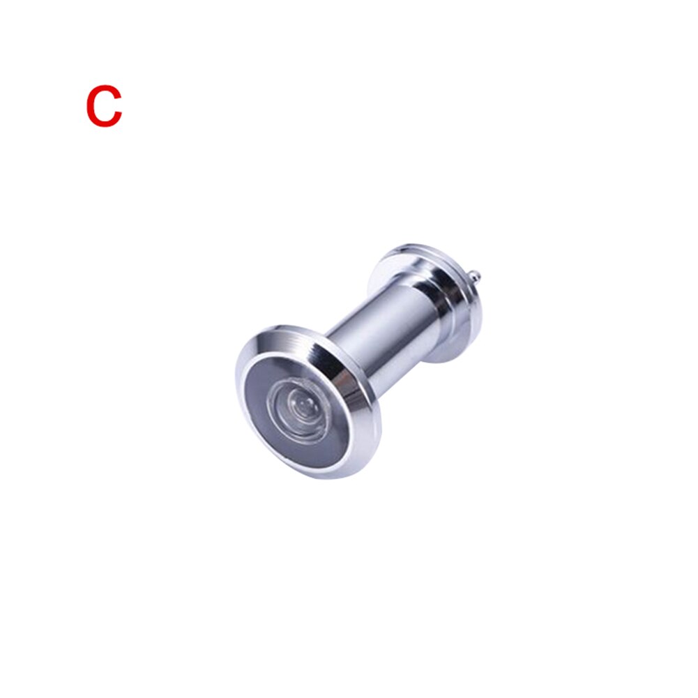 200 graders dörrvisare med sekretessskydd hemskydd zinklegering ögonhål för 36-58mm dörrar: Genomskinlig