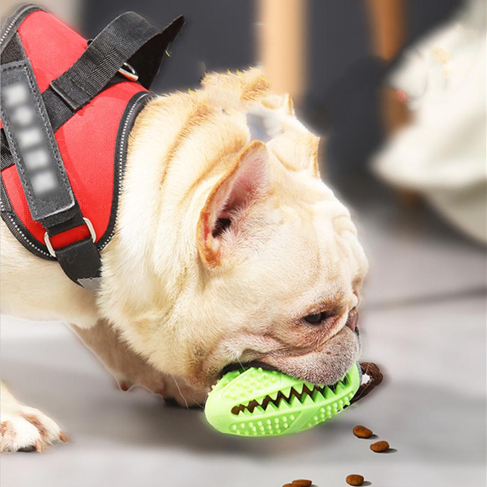 Pet Dog Toys Interactive Natural Rubber Ball Toy Funny Interactive Elasticity Clean Teeth Playing Moral Balls Dogs Chew Toys