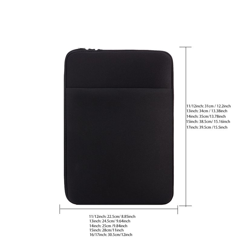 Sac intérieur pour ordinateur portable multifonctionnel, housse de protection, poche avant, peut contenir de l'énergie, 11 ", 13", 14 ", 15", 16/17"