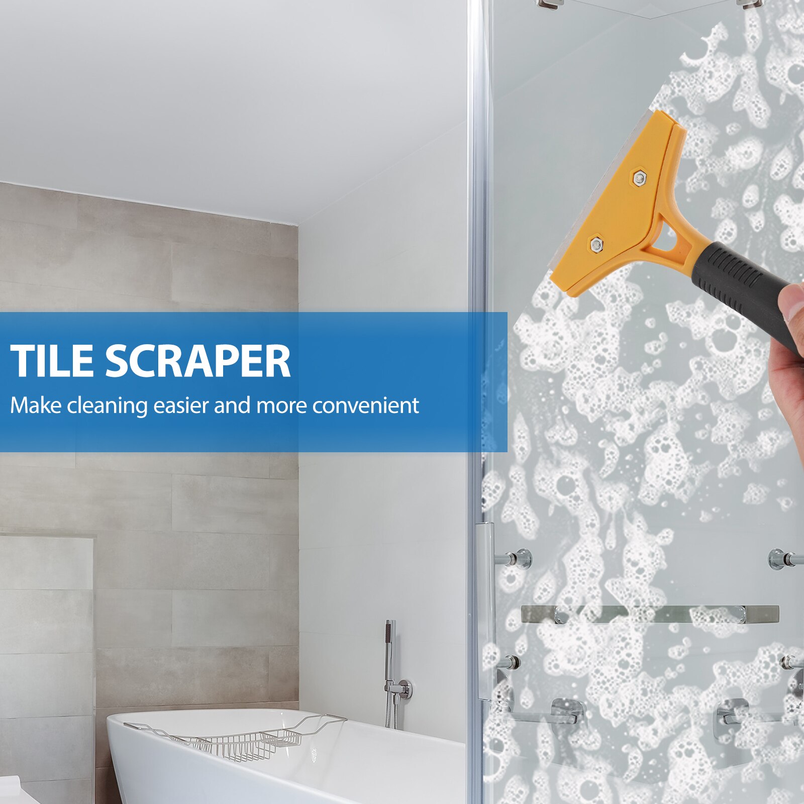 12 pcs Tile Scrapers with 10 Blades Floor Wall Scraper Glass Glue Angle Scraper