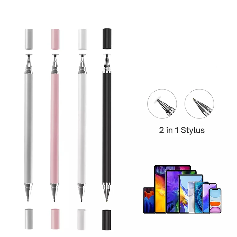 2-in-1 universele styluspen voor tablet mobiel Android ios telefoon iPad accessoires tekentablet capacitieve schermaanraakpen