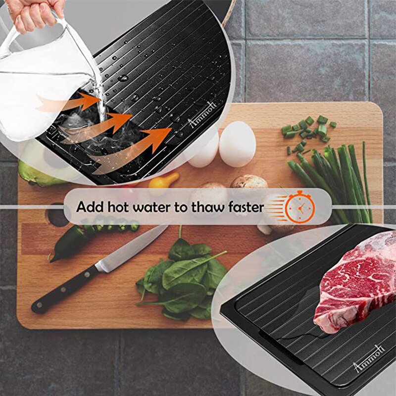 Kitchen Tool Quick Defrosting Plate Board Chopping Blocks Tray Fast Thaw Frozening Meat Fish Sea Food Fast Defrost Tray
