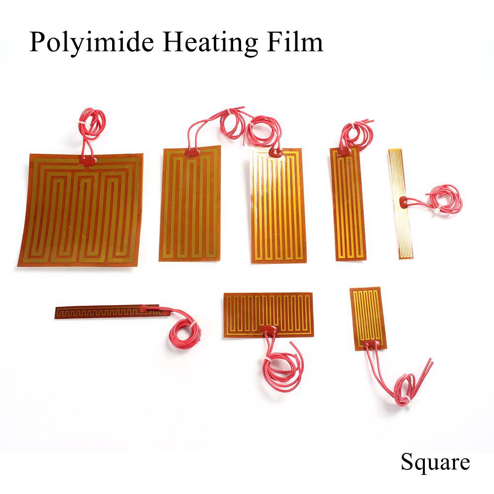 150X10Mm 5V 12V 24V 110V 220V Pi Verwarming Film Polyimide Adhesive Elektrische heater Plaat Panel Pad Mat Brandstof Folie Olie Motor Tank