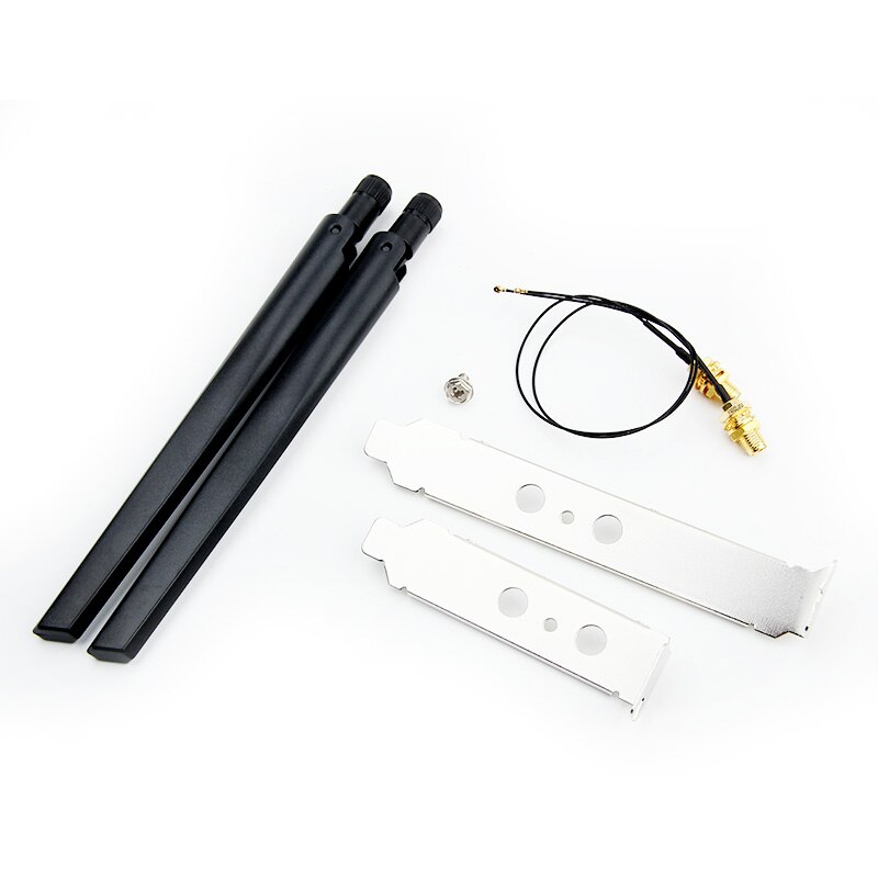 WiFi 6E Intel AX210 M.2 Karte Desktop Kit 3000Mbps 2,4G/5G/6Ghz Bluetooth 5,2 802,11 AX Drahtlose Netzwerk Adapter Antenne Windows10: Only Antenna Set