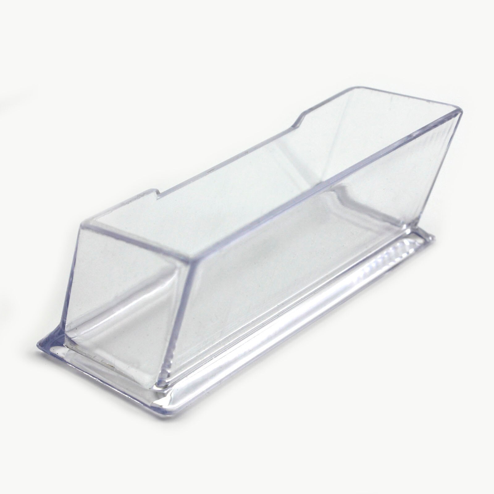 Tarjetero práctico Cuboid Desktop Display Box transparente Oficina Accesorios acrílico Simple entramado ideal para escritorios
