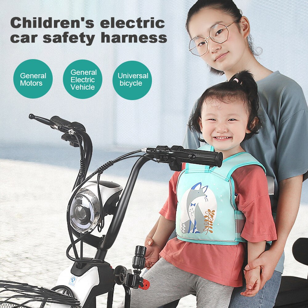 Baby Veiligheid Gordel, Seat Protector Harness Verstelbare, Voor Motorfiets Auto Elektrische Voertuig Fiets