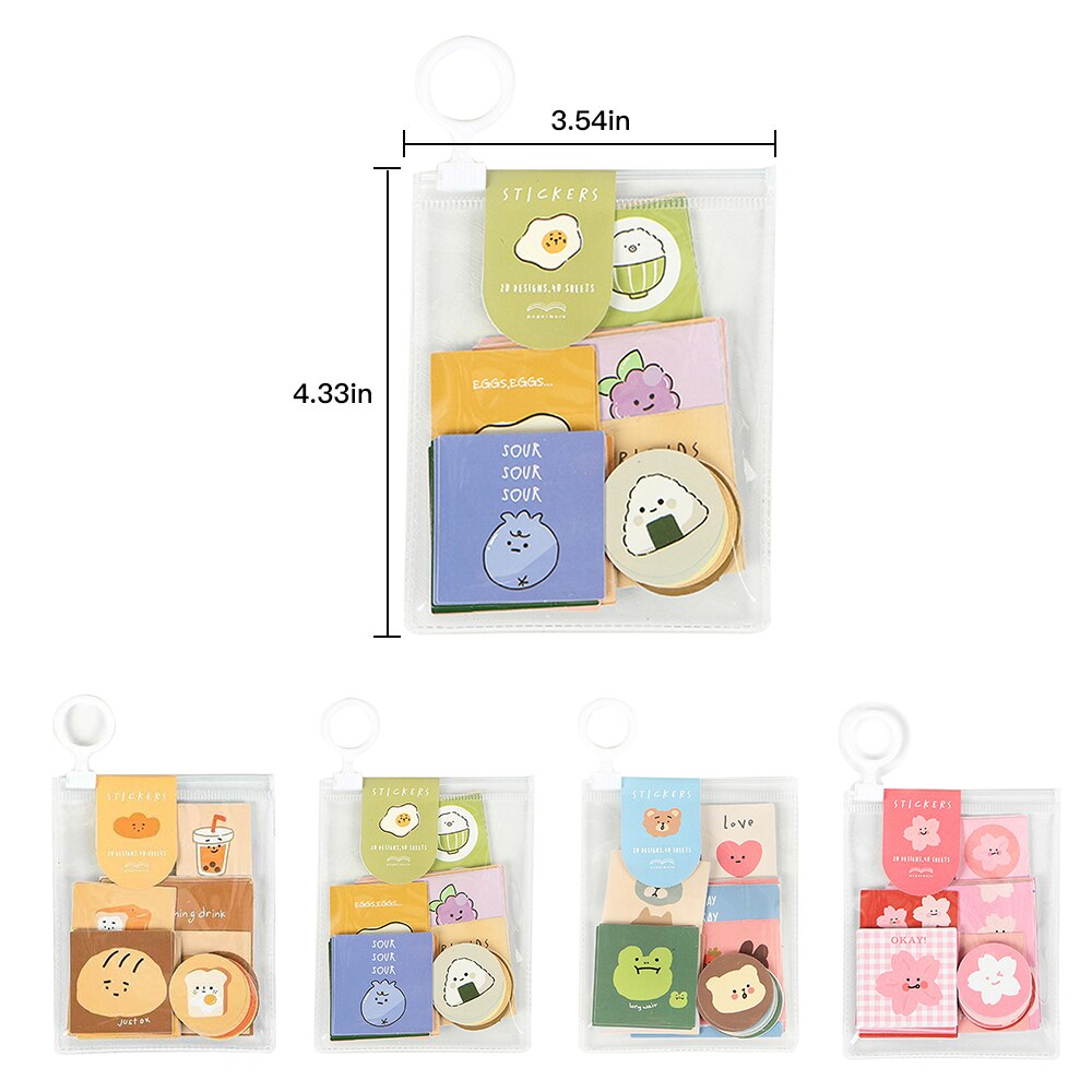 40pcs/set Vintage Stickers Cartoon Food Bullet Journal Stickers scrapbooking School Stationery Stickers Diary Journal Stickers