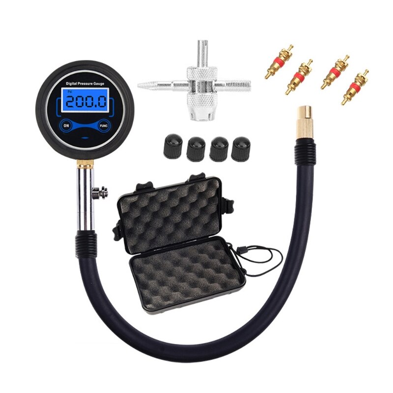 Digital High-Precision Tire Pressure Gauge 200 Psi Tire Pressure Gauge Tool