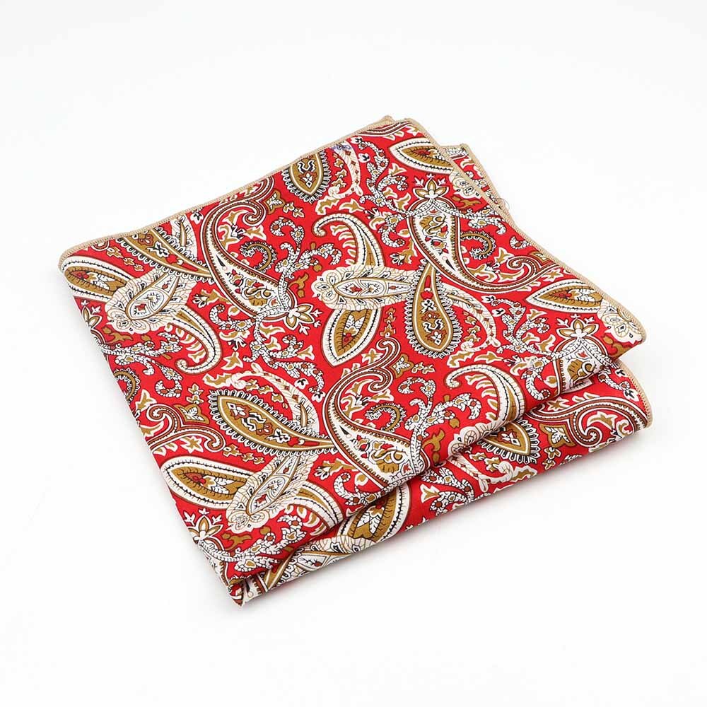 Tejido para pañuelos de algodón con estampado colorido de flores a cuadros cuadrado para hombre pañuelos de tela Casual con bolsillos cuadrados: 1