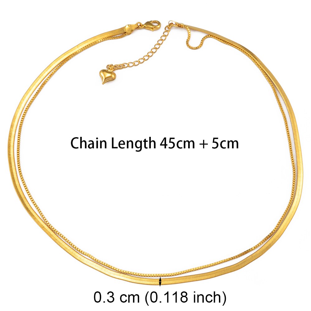 Anniyo cuore doppia catena collane donna serpente catena gioielli africani arabi mediorientali ornamenti Dubai regalo di nozze #200125