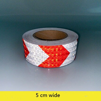 Reflective safety warning tape reflective film traffic film warning luminous tape reflective striking: white