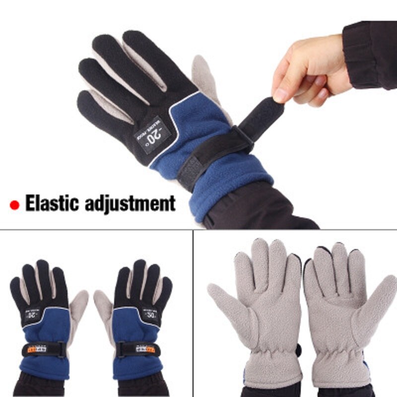 Vinterfiskehandsker fleece varme handsker vindtæt udendørs fiskerihandsker fleece fuldfingerhandsker til mænd og kvinder