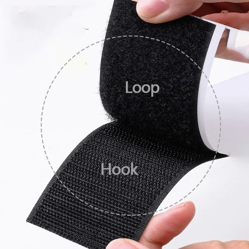 Hook & Loop Tape20-50mm Wide, Magic Sticker Tape, Double Sided Self Adhesive Tape For Picture Frames, Mosquito Nets, Carpets, DI