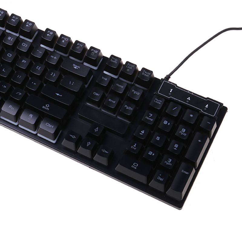 USB filaire clavier de jeu 104 clé mécanique sentiment Gamer clavier pour ordinateur directe
