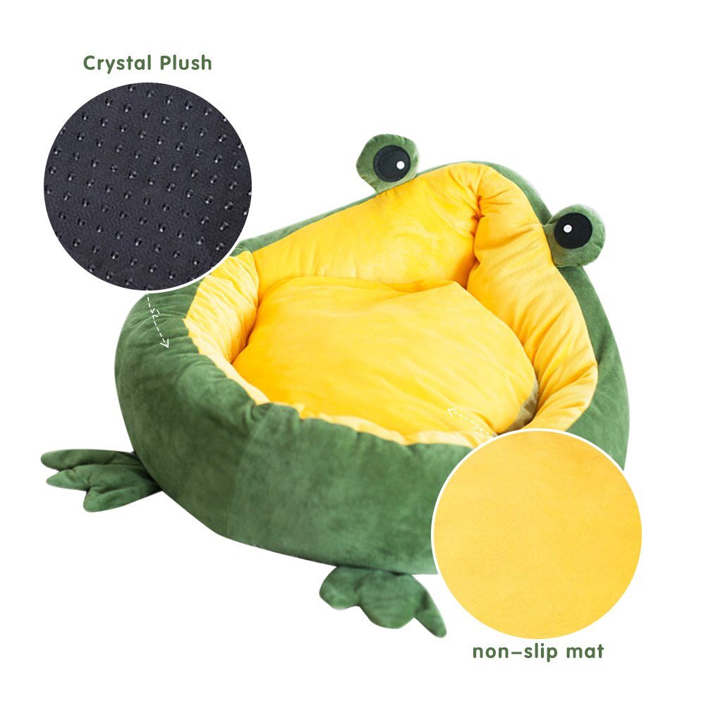 Chiot grenouille chiot polaire nid chenil doux couchage lit coussin hiver sac de couchage pour chien chat fournitures pour animaux de compagnie