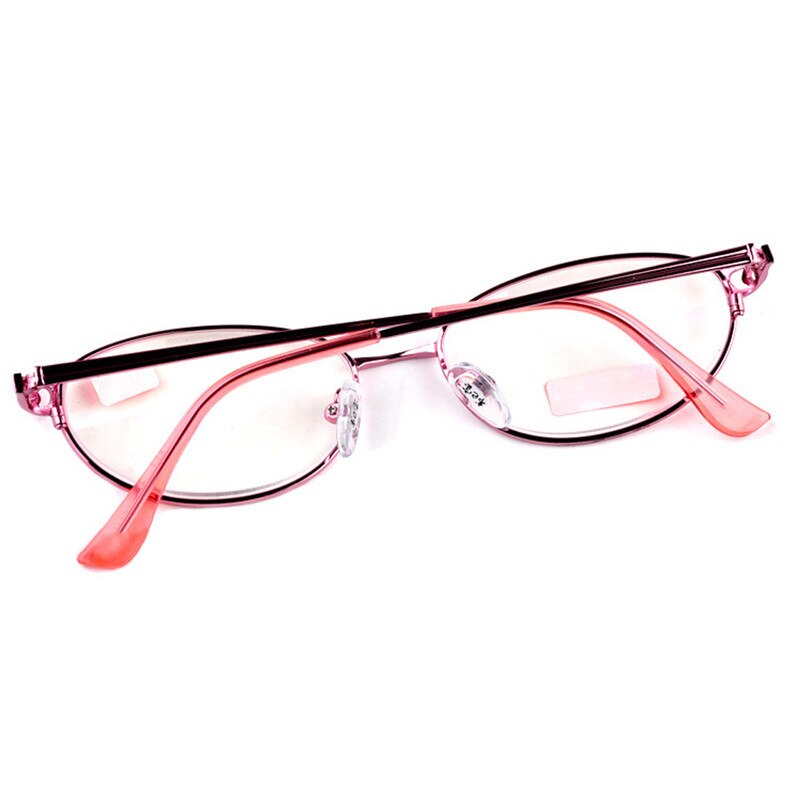 Metal Frame Reading Glasses For Men Women Oval Frame Hyperopia Glasses Clear Lens Glasses +1.0+1.5+2.0+2.5+3.0+3.5+4.0