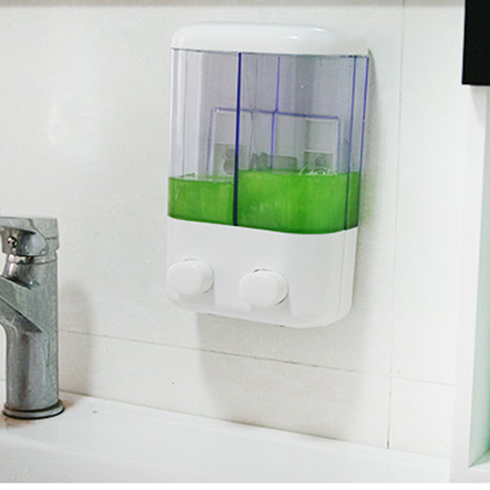 500/1000ml Hand Wash Single/double Liquid Pump Shower Washroom Soap Dispenser Wall Mounted Gel Body Lotion Shampoo