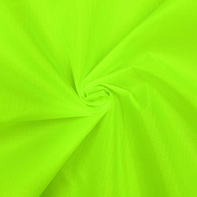 145cm x 90cm vandtæt ripstop nylon stof letvægts 70d pu belagte drager telte sædebetræk materialer efter gård: Fluorescerende gul