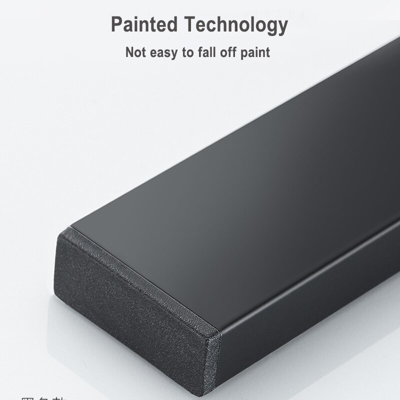 Soporte de montaje en imán de pared de 30/40/50cm utensilio de acero inoxidable 304, estante de orgnización magnética, herramienta para cuchillos, negro y plateado