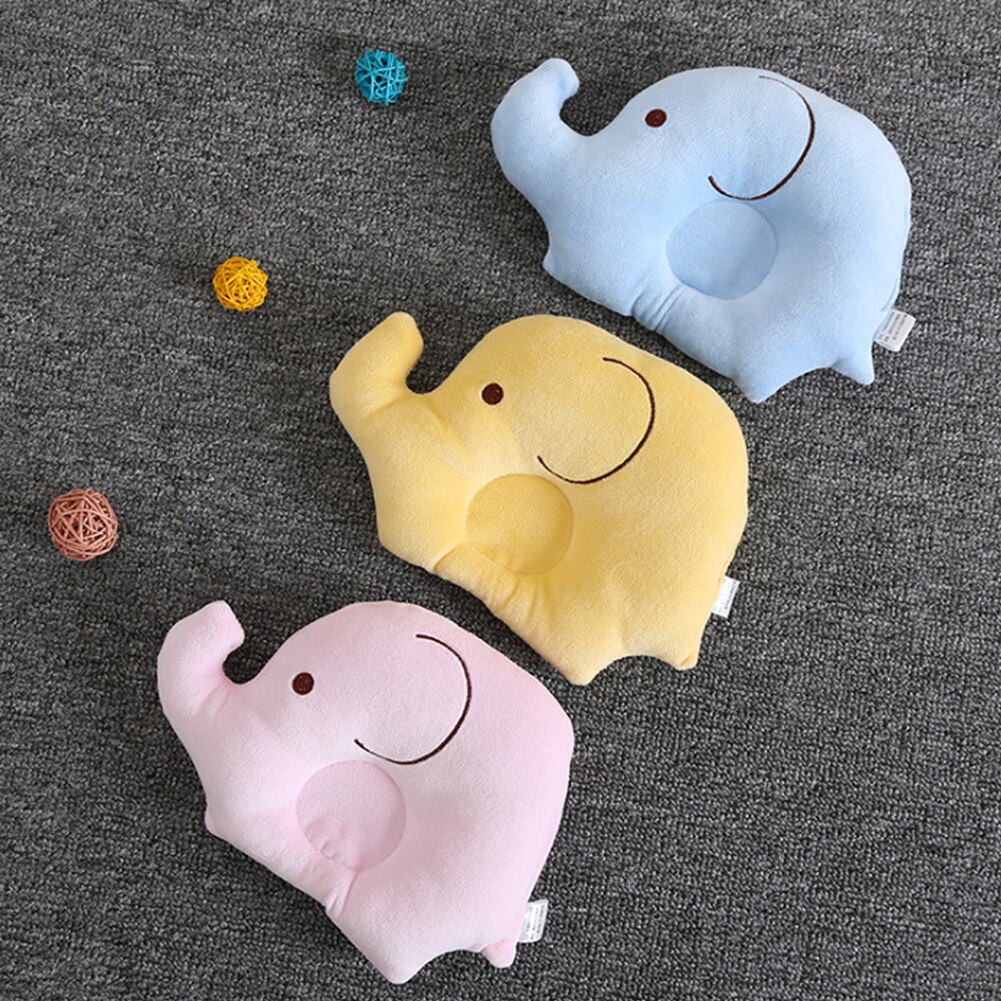 Cojín de protección para la cabeza del bebé del elefante lindo Anti-rollover cojín de protección para la cabeza del bebé posicionador de cabeza almohada de Enfermería del bebé