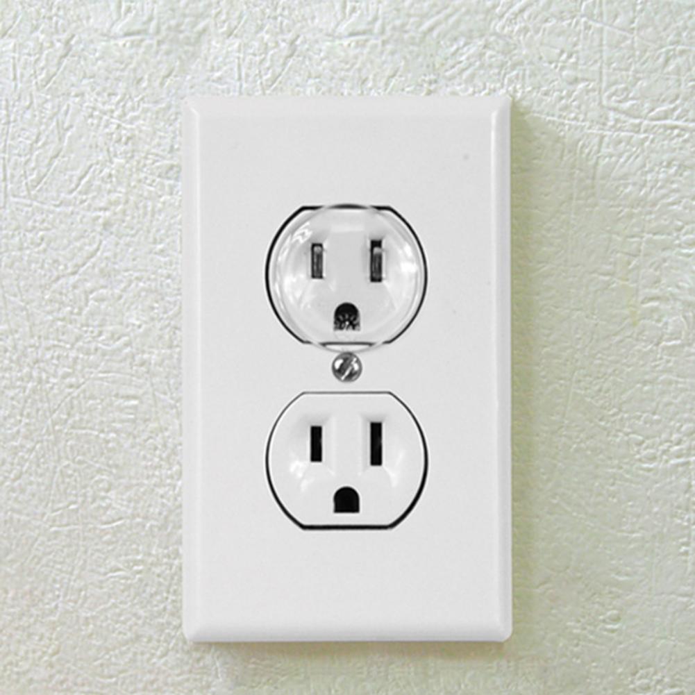 40Stck Auslauf Kappen Transluzenten Leichte, Tragbare Baby Proofing UNS Auslauf Kappen Auslauf Stecker Abdeckungen für Höhle Täglichen Gebrauch