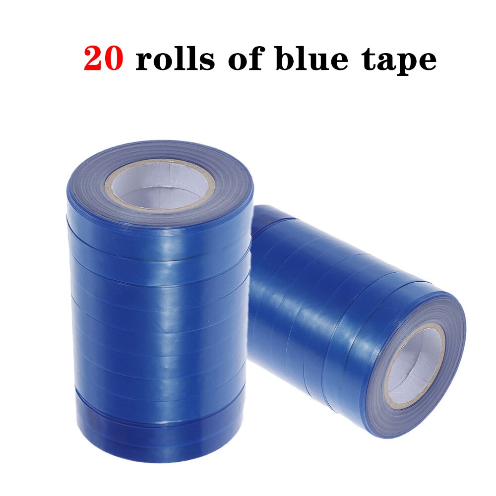 Kousenband Planten Koppelverkoop Machine Plant Tak Hand Koppelverkoop Bindmachine Gehakt Groente Tapetool Tapener Tapes Tuingereedschap: 20pcs Blue Tapes