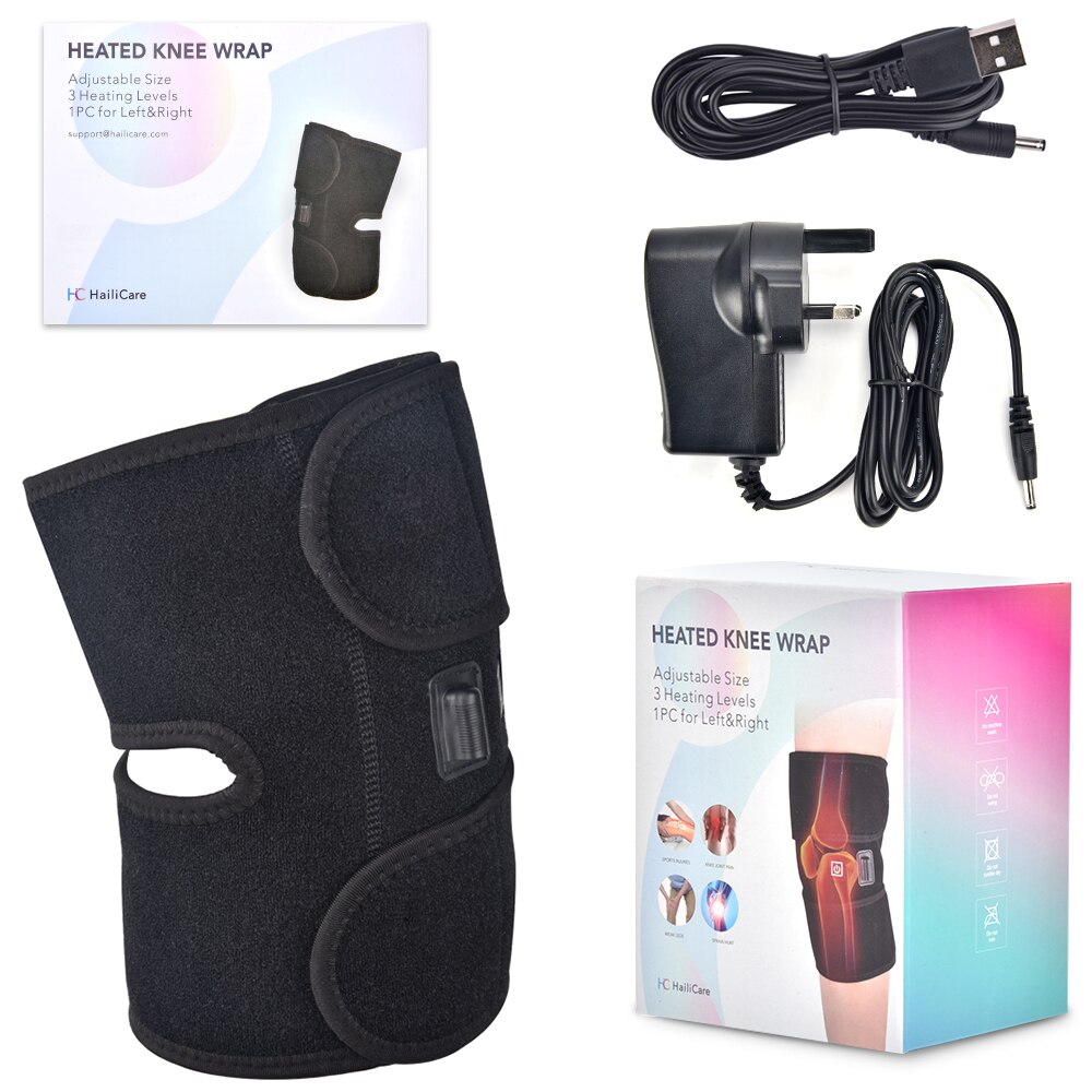 Knie Massager Verwarming Brace Ondersteuning Wrap Therapie Artritis Krampen Pijn Letsel Herstel Revalidatie