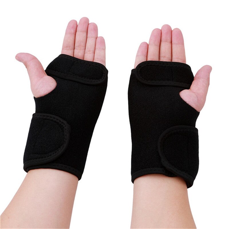 Spalk Verstuikingen Artritis Band Riem Polssteun Brace Polsbandje Carpaal Tunnel Ondersteuning Duim Pols Pijn Hand Bandage Zwarte Handschoen