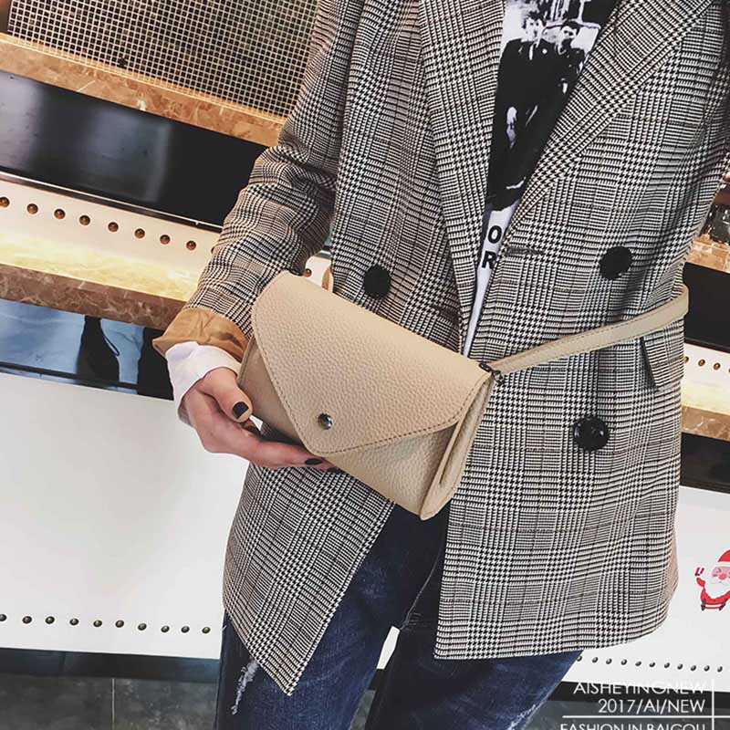Dames heuptas, verstelbare pu leren heuptas, rugzak voor dames, meisjes, vintage heuptas, heuptasje, zwart: Beige