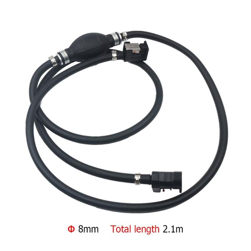 Universal 8mm gummi bränslepump bränsleledning slang utombordare båtmotor bensin tank kopplingar kit för bil bil båt utombordare