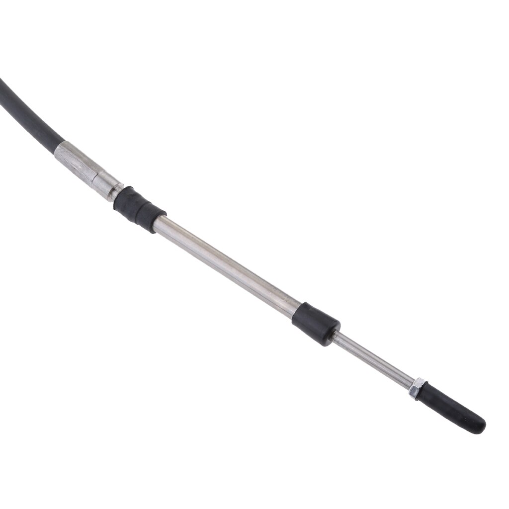 2pcs Black 16 FT Throttle Shift Remote Control Box Cable for Yamaha Outboard 16 FT Stainless Steel Throttle Cable