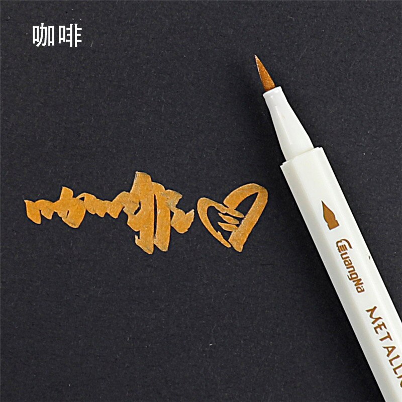 Rotuladores coloridos respetuosos con el medio ambiente práctico álbum de fotos DIY Scrapbooking bolígrafo de Graffiti decorativo para tarjetas de Metal de cristal: 8