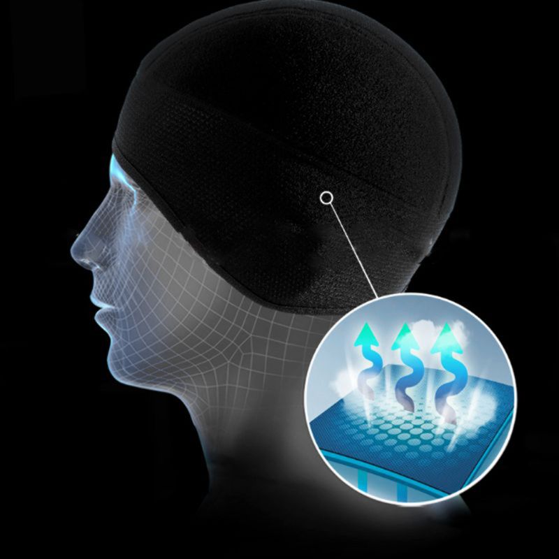 Män kvinnor vinter döskalle hjälm liner cykling mössa vindtät öronskydd hatt