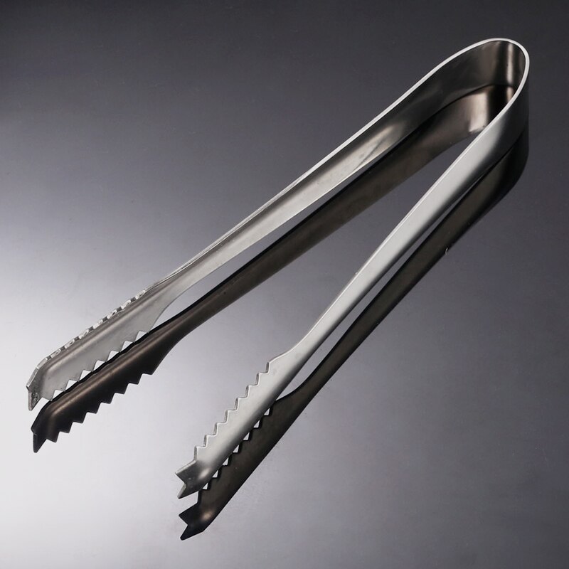 Rustfri stål isterninger 15cm mini køkken tang sukker isterning tang små mad servering tang klemme teselskab bar tilbehør