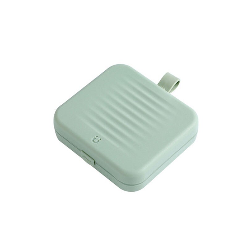 Portable Travel Sewing Box set Storage Box Small Multifunction Magnetic Sewing Kit Household Handmade Sewing Accessories: Green