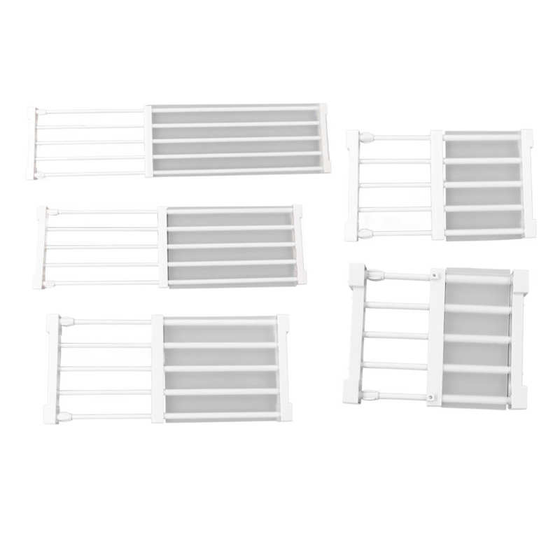 Closet Tension Shelf Expandable Nail Cabinet Divider Storage Rack for Wardrobe Cupboard
